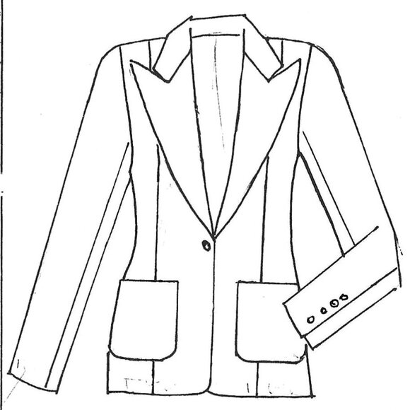 Anna Huling Two-Tone Denim Blazer - Picture 9 of 13